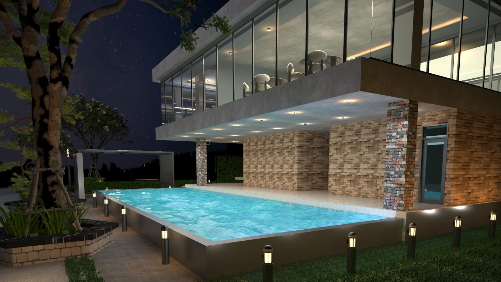 Eco-Friendly Sustainable Home Exterior Visualization